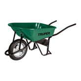 Carretilla 4.75ft3 mangos de hierro y goma imponhable truper